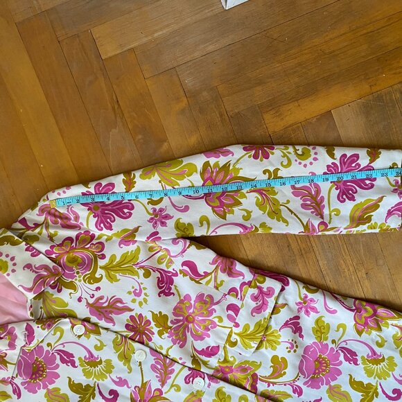 Boden Pea Coat Floral Pattern - Picture 8 of 8